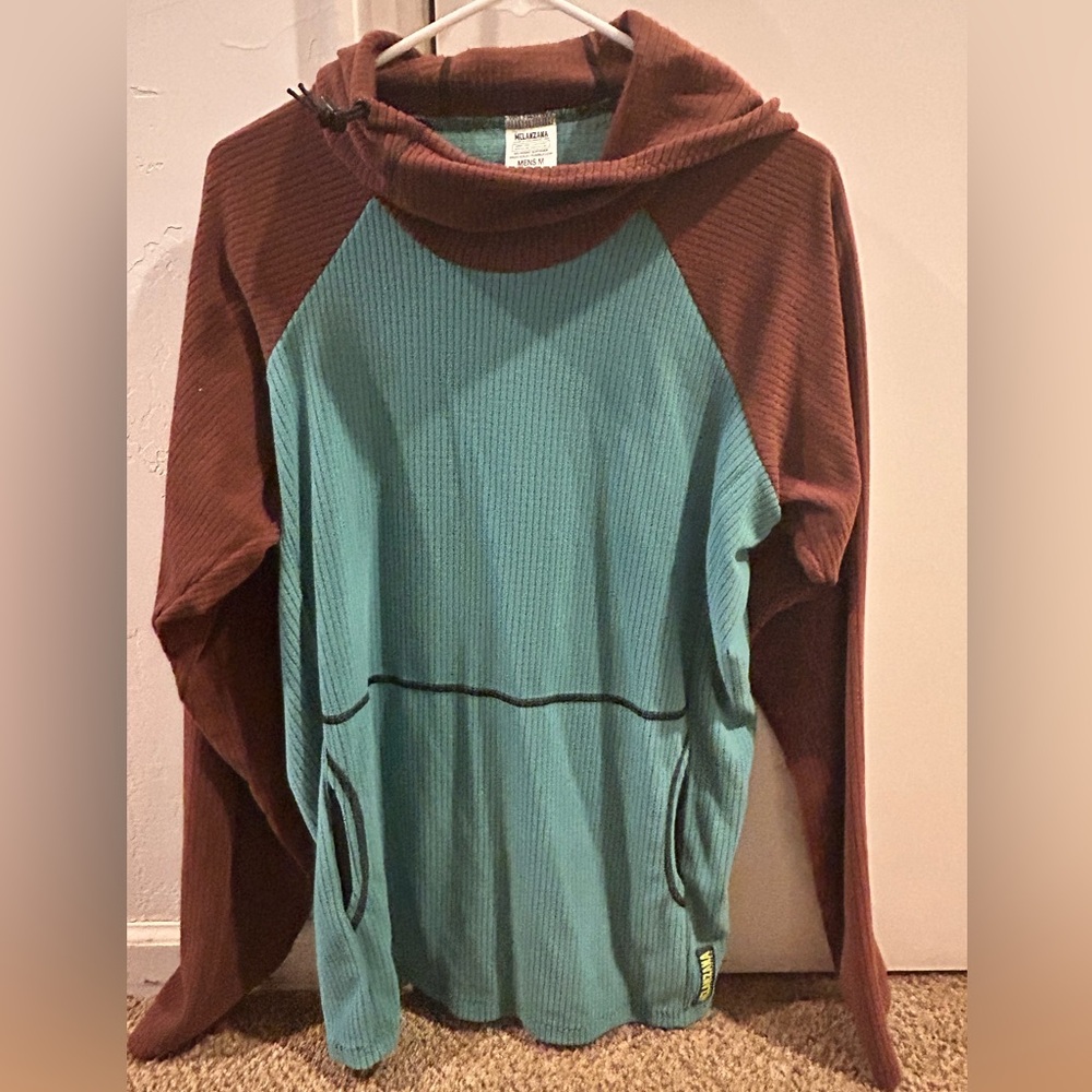 Melenzana Hoodie in Teal and Brown *NEW*